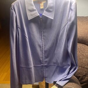 JM Collection Women's Wedgewood blue Blazer Size 12